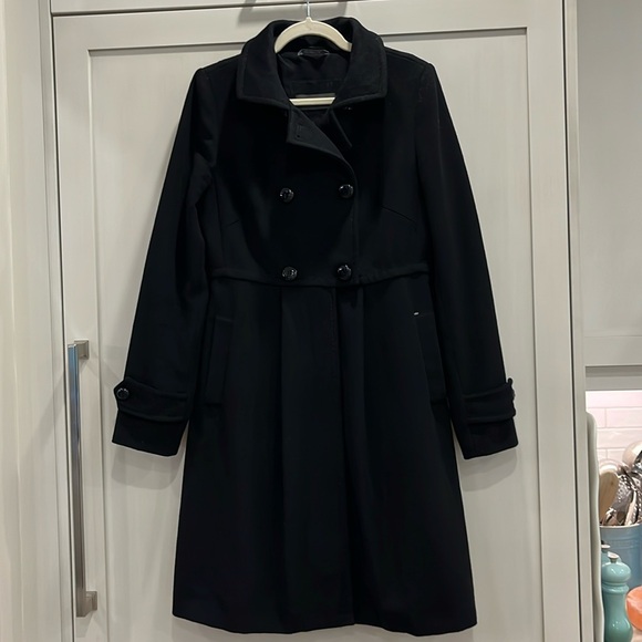 MaxMara Jackets & Blazers - EUC Sportmax MaxMara black double breasted merino wool cashmere blend coat